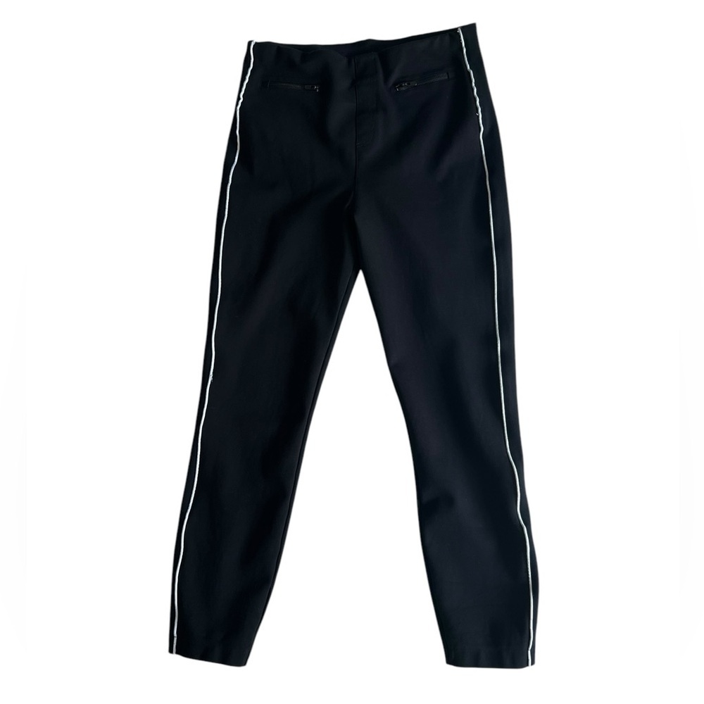 SPANX The Perfect Pants Ankle Piped Skinny Black Size large Tall